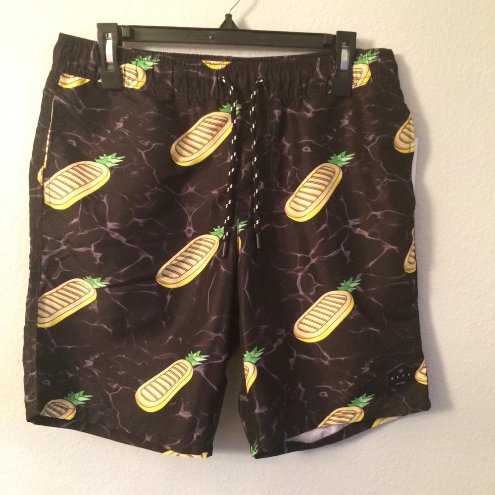 Neff Inflatable Pineapples swim trunks